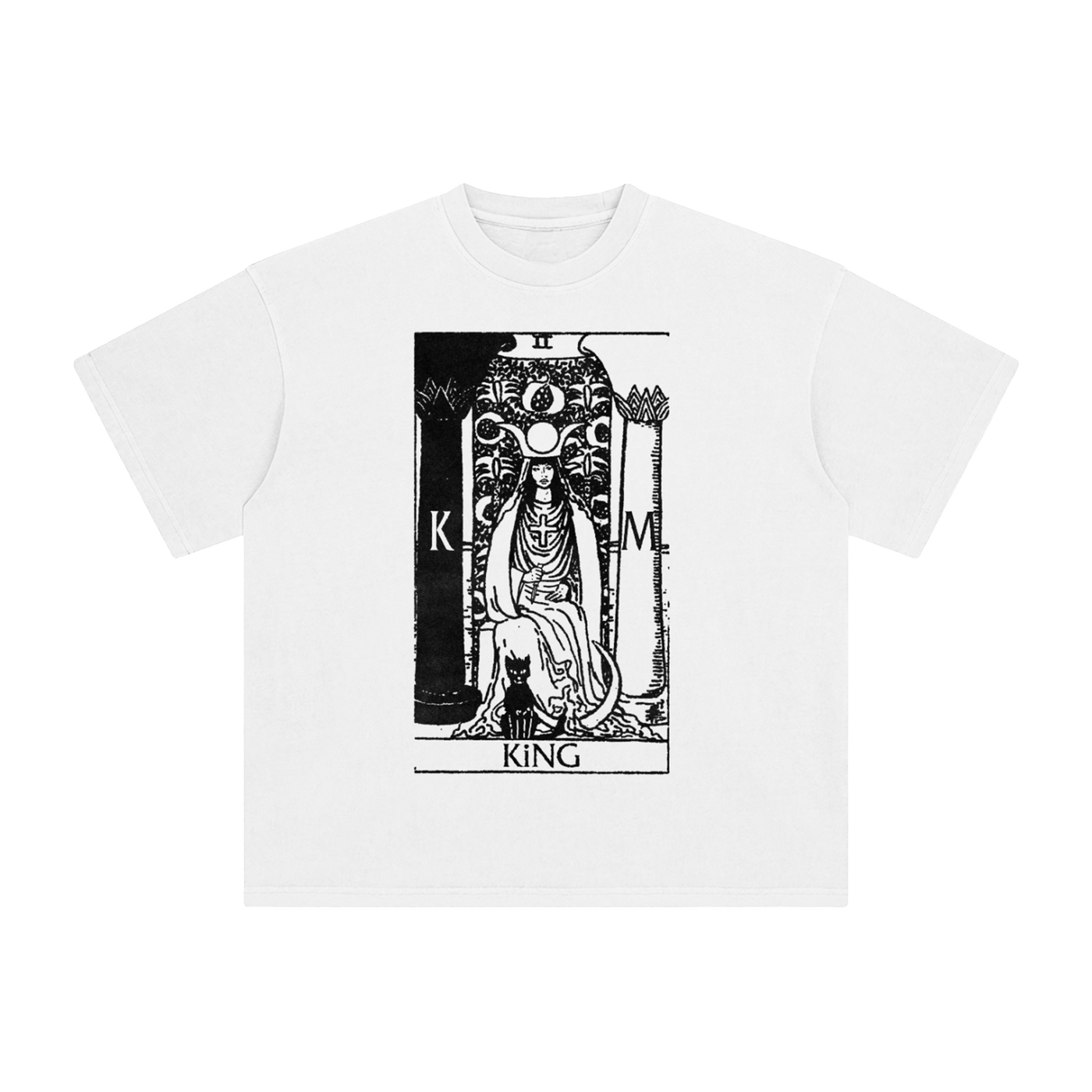 WHITE TAROT TEE